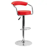 Flash Furniture CH-TC3-1060-RED-GG Bar Stool, Swivel, Indoor