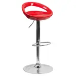 Flash Furniture CH-TC3-1062-RED-GG Bar Stool, Swivel, Indoor