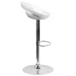 Flash Furniture CH-TC3-1062-WH-GG Bar Stool, Swivel, Indoor