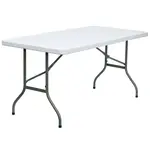 Flash Furniture DAD-YCZ-152-GG Folding Table, Rectangle