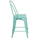 Flash Furniture ET-3534-24-MINT-GG Bar Stool, Outdoor