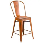 Flash Furniture ET-3534-24-OR-GG Bar Stool, Outdoor