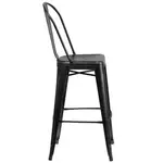 Flash Furniture ET-3534-30-BK-GG Bar Stool, Outdoor