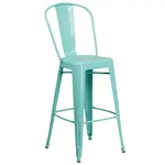 Flash Furniture ET-3534-30-MINT-GG Bar Stool, Outdoor