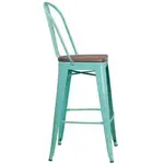 Flash Furniture ET-3534-30-MINT-WD-GG Bar Stool, Indoor