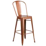 Flash Furniture ET-3534-30-POC-GG Bar Stool, Outdoor