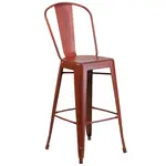 Flash Furniture ET-3534-30-RD-GG Bar Stool, Outdoor