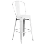 Flash Furniture ET-3534-30-WH-GG Bar Stool, Outdoor