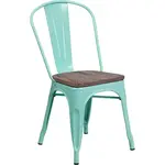 Flash Furniture ET-3534-MINT-WD-GG Chair, Side, Stacking, Indoor