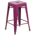 Flash Furniture ET-BT3503-24-PUR-GG Bar Stool, Stacking, Indoor