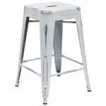 Flash Furniture ET-BT3503-24-WH-GG Bar Stool, Stacking, Indoor