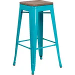 Flash Furniture ET-BT3503-30-CB-WD-GG Bar Stool, Stacking, Indoor