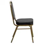 Flash Furniture FD-BHF-1-ALLGOLD-BK-GG Chair, Side, Stacking, Indoor