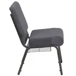 Flash Furniture FD-CH0221-4-SV-DKGY-BAS-GG Chair, Side, Stacking, Indoor