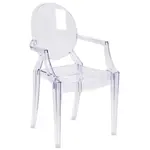 Flash Furniture FH-124-APC-CLR-GG Chair, Side, Stacking, Outdoor