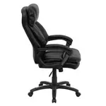 Flash Furniture GO-1097-BK-LEA-GG Chair, Swivel