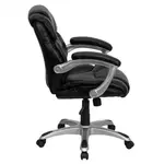 Flash Furniture GO-931H-MID-BK-GG Chair, Swivel