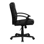 Flash Furniture GO-937M-BK-LEA-GG Chair, Swivel