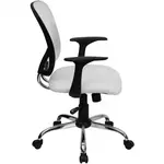 Flash Furniture H-8369F-WHT-GG Chair, Swivel