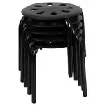 Flash Furniture LE-S2-BLACK-GG Bar Stool, Stacking, Indoor