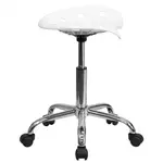 Flash Furniture LF-214A-WHITE-GG Work Stool