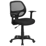 Flash Furniture LF-W-118A-BK-GG Chair, Swivel