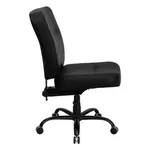 Flash Furniture WL-735SYG-BK-LEA-GG Chair, Swivel