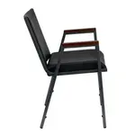 Flash Furniture XU-60154-BK-VYL-GG Chair, Armchair, Stacking, Indoor