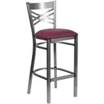 Flash Furniture XU-6F8B-CLR-BAR-BURV-GG Bar Stool, Indoor