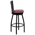 Flash Furniture XU-6F8B-XSWVL-BURV-GG Bar Stool, Swivel, Indoor