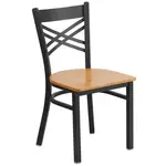 Flash Furniture XU-6FOBXBK-NATW-GG Chair, Side, Indoor