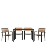 Flash Furniture XU-DG-304860064-GG Chair & Table Set, Outdoor