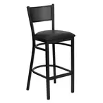 Flash Furniture XU-DG-60116-GRD-BAR-BLKV-GG Bar Stool, Indoor