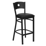 Flash Furniture XU-DG-60120-CIR-BAR-BLKV-GG Bar Stool, Indoor