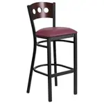 Flash Furniture XU-DG-60516-WAL-BAR-BURV-GG Bar Stool, Indoor