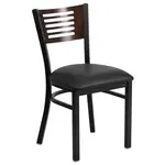 Flash Furniture XU-DG-6G5B-WAL-BLKV-GG Chair, Side, Indoor