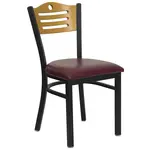 Flash Furniture XU-DG-6G7B-SLAT-BURV-GG Chair, Side, Indoor