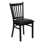 Flash Furniture XU-DG-6Q2B-VRT-BLKV-GG Chair, Side, Indoor