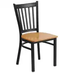 Flash Furniture XU-DG-6Q2B-VRT-NATW-GG Chair, Side, Indoor