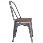 Flash Furniture XU-DG-TP001-WD-GG Chair, Side, Stacking, Indoor