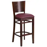 Flash Furniture XU-DG-W0094BAR-WAL-BURV-GG Bar Stool, Indoor