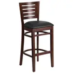 Flash Furniture XU-DG-W0108BBAR-WAL-BLKV-GG Bar Stool, Indoor