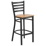 Flash Furniture XU-DG697BLAD-BAR-NATW-GG Bar Stool, Indoor