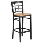 Flash Furniture XU-DG6R7BWIN-BAR-NATW-GG Bar Stool, Indoor