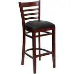 Flash Furniture XU-DGW0005BARLAD-MAH-BLKV-GG Bar Stool, Indoor