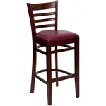 Flash Furniture XU-DGW0005BARLAD-MAH-BURV-GG Bar Stool, Indoor