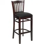 Flash Furniture XU-DGW0008BARVRT-WAL-BLKV-GG Bar Stool, Indoor