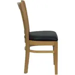 Flash Furniture XU-DGW0008VRT-NAT-BLKV-GG Chair, Side, Indoor