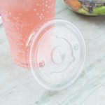 Flat Lid, 32 oz, Clear, Plastic, (50/Pack), Karat C-KCL1045