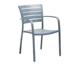 Florida Seating AL-5000 A WARM GRAY/SILVER Chair, Armchair, Outdoor